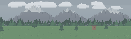 alpine ground scene, overcast