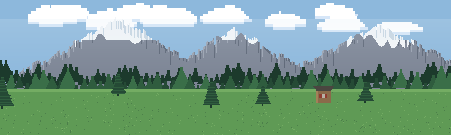 alpine ground scene, day