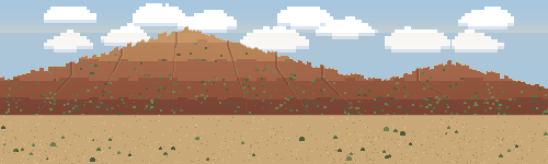 desert ground scene, day