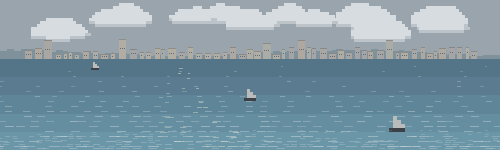 riviera ground scene, overcast