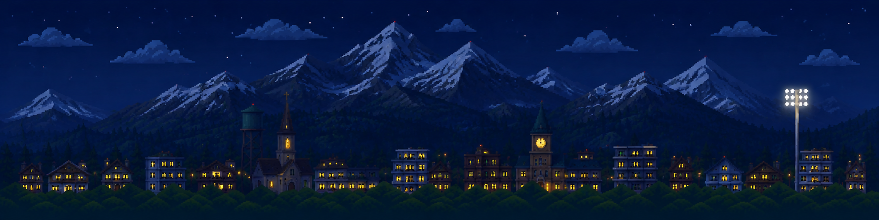 snowy-mountains night